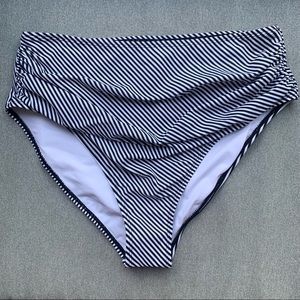 Striped bikini bottoms